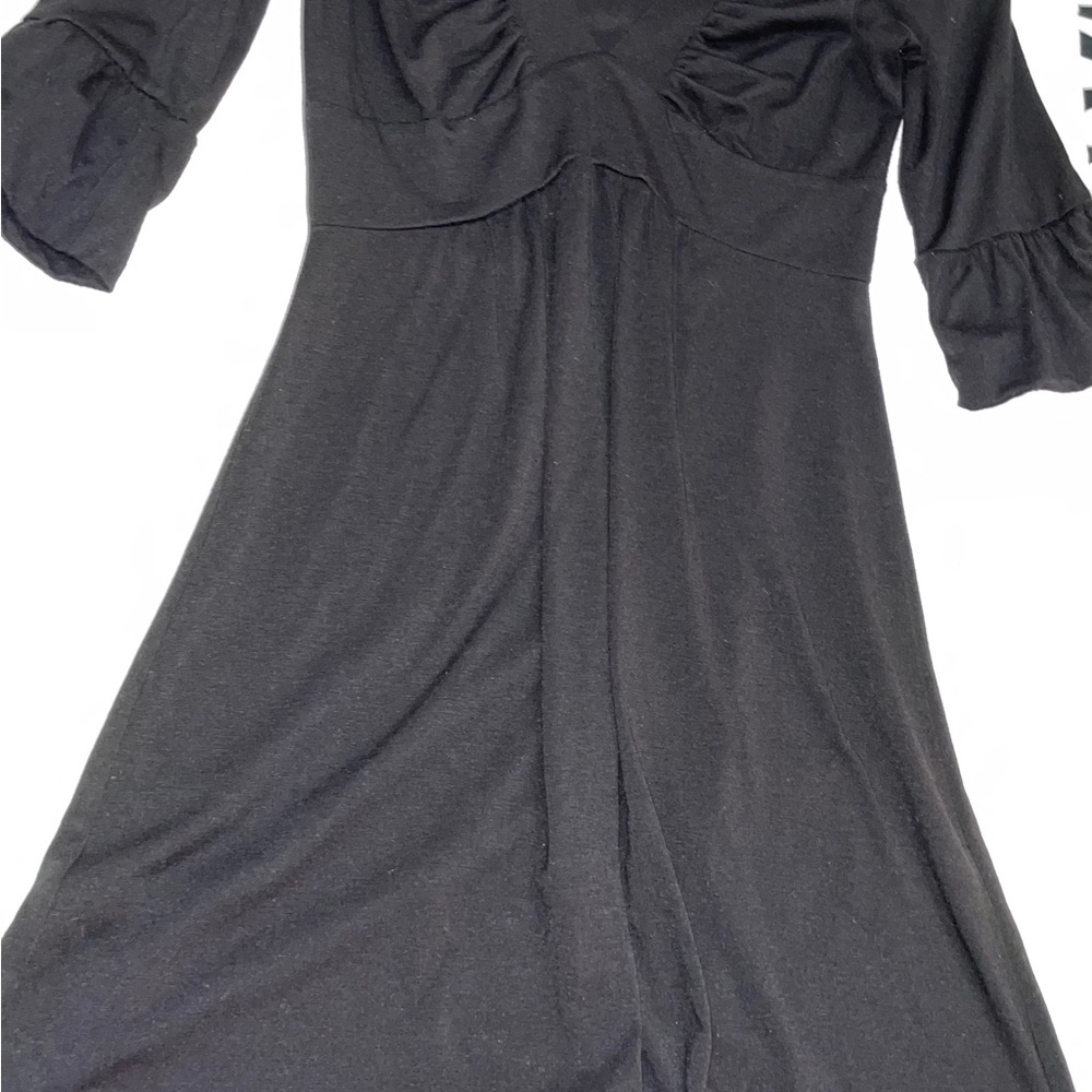 Velvet Torch Black Midi Dress